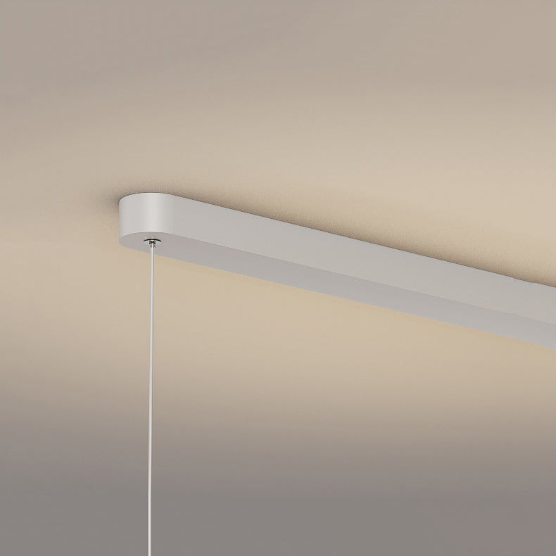 Linear Pendant Chandelier Contemporary Metal 1 Light Island Lamp