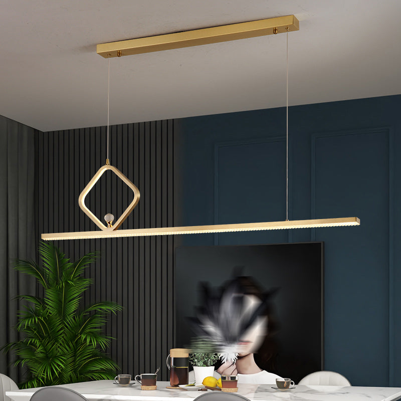 Metal Island Pendant Lights Modern Island Pendant Lighting in Gold
