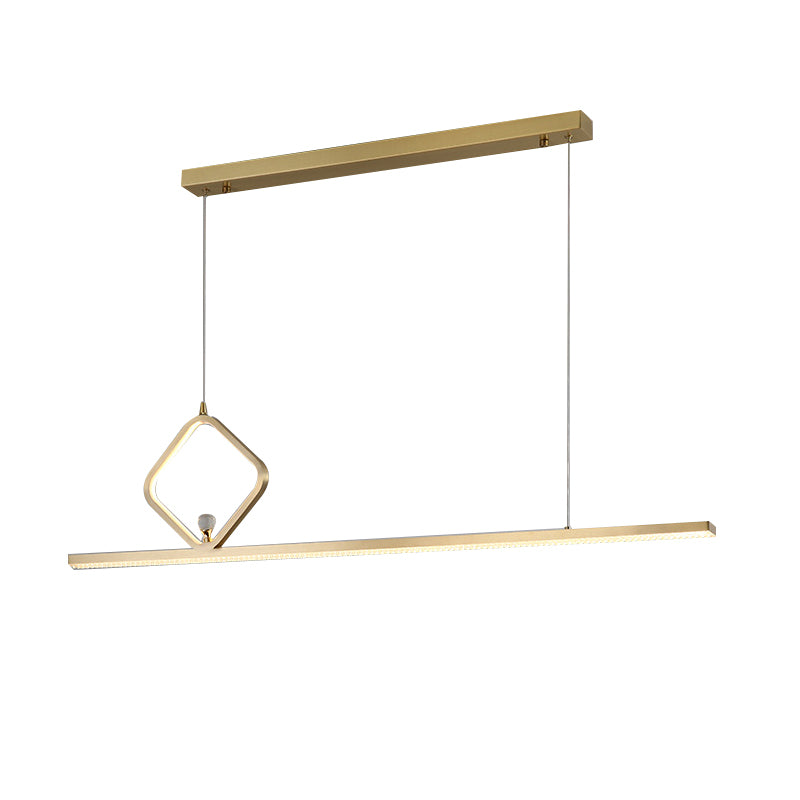 Metal Island Pendant Lights Modern Island Pendant Lighting in Gold