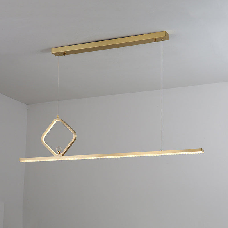 Metal Island Pendant Lights Modern Island Pendant Lighting in Gold