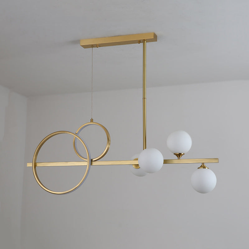 Metal Island Pendant Lights Modern Island Pendant Lighting in Gold
