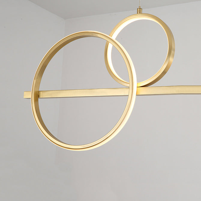 Metal Island Pendant Lights Modern Island Pendant Lighting in Gold