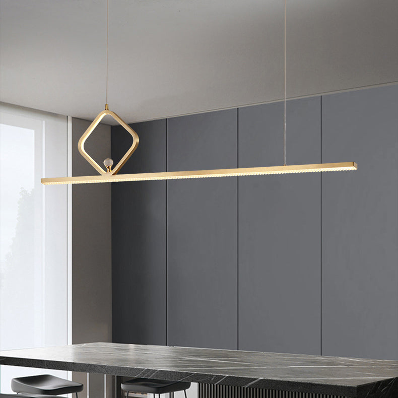 Metal Island Pendant Lights Modern Island Pendant Lighting in Gold