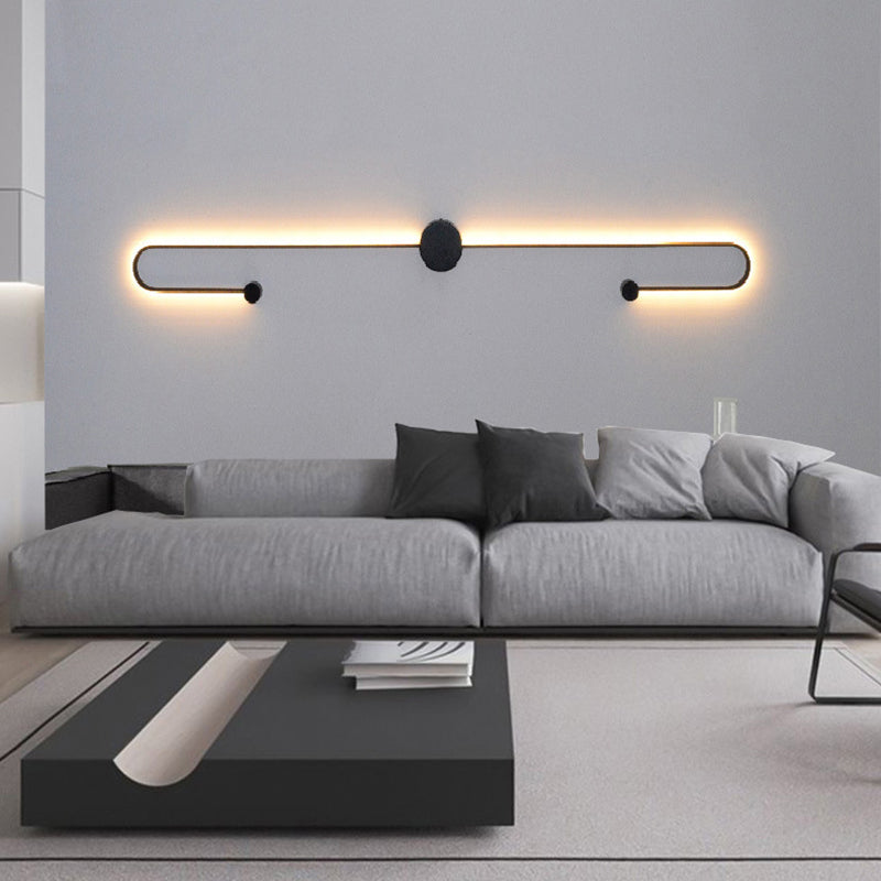 2-Light Linear Wall Mount Light Modern Metal Wall Mount Light Fixtures