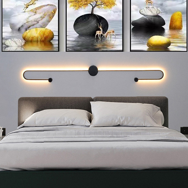 2-Light Linear Wall Mount Light Modern Metal Wall Mount Light Fixtures