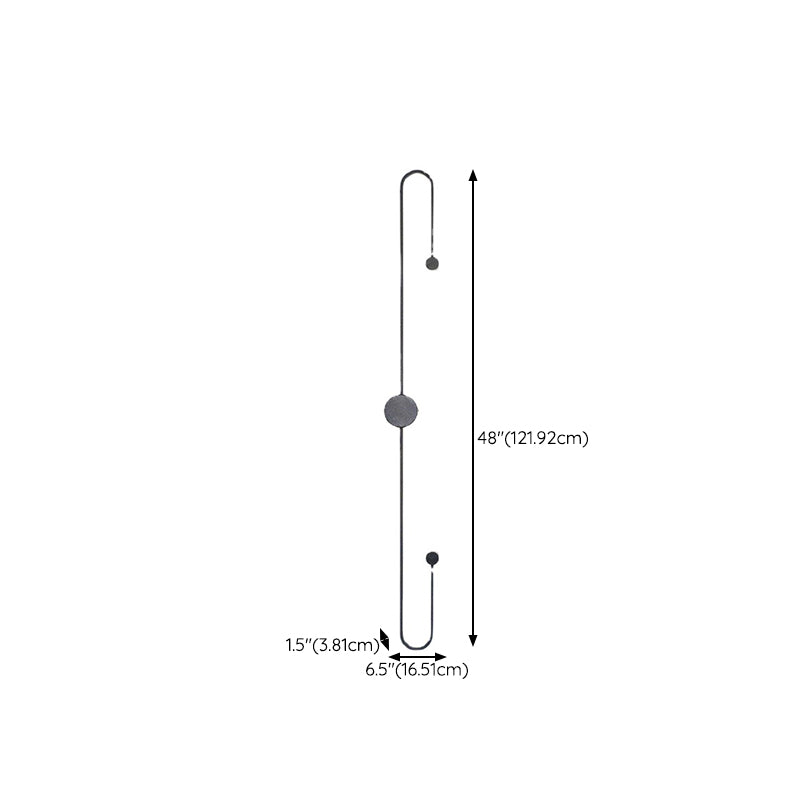 2-Light Linear Wall Mount Light Modern Metal Wall Mount Light Fixtures