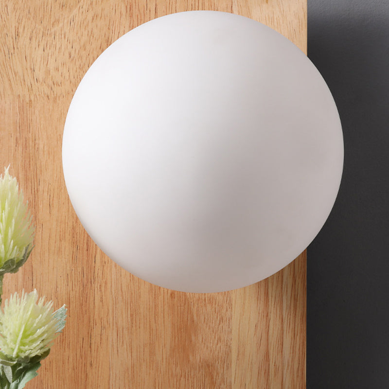 Wood Ball Sconce Light Modern 1 Light Wall Light Fixture in Brown(Decoration not Included)