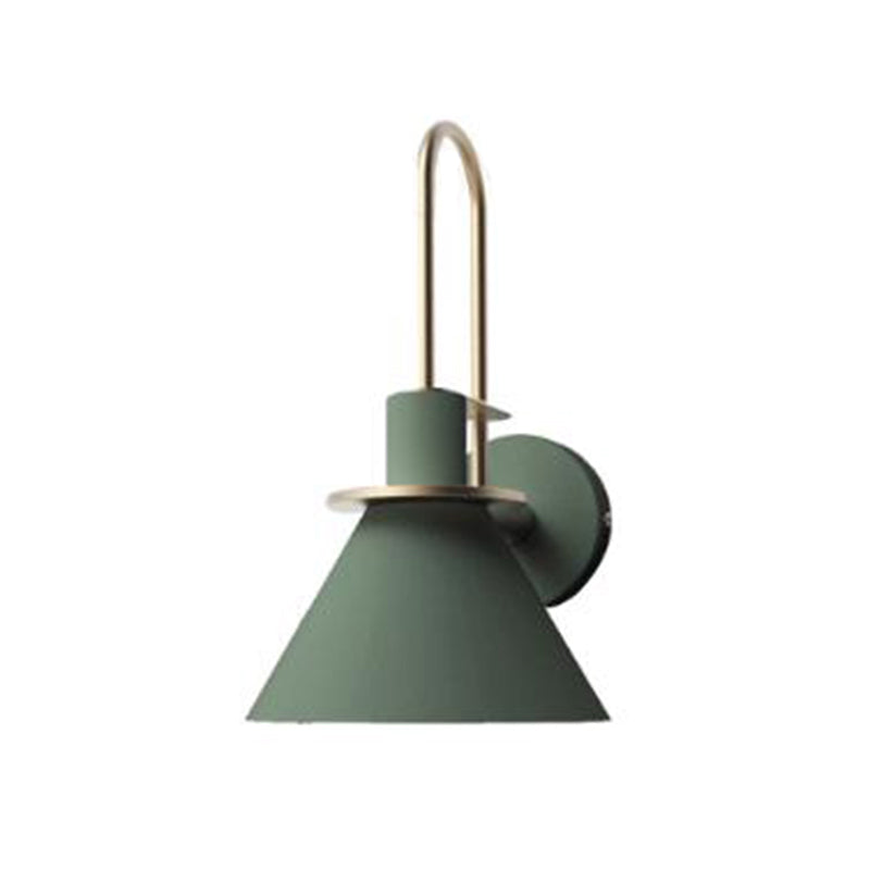 Metal Cone Shape Sconce Light Modern-Style 1 Light Wall Light Fixtures