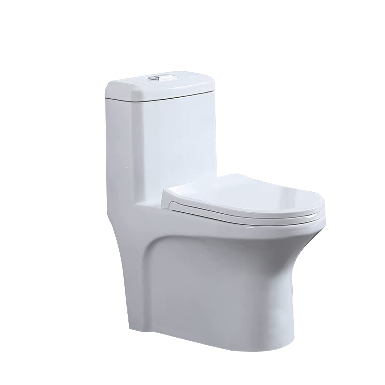 One-Piece Toilet Flush Toilet Floor Mounted UF Siphon Jet Toilet Bowl