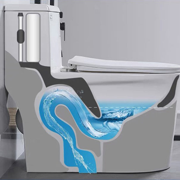One-Piece Toilet Flush Toilet Floor Mounted UF Siphon Jet Toilet Bowl