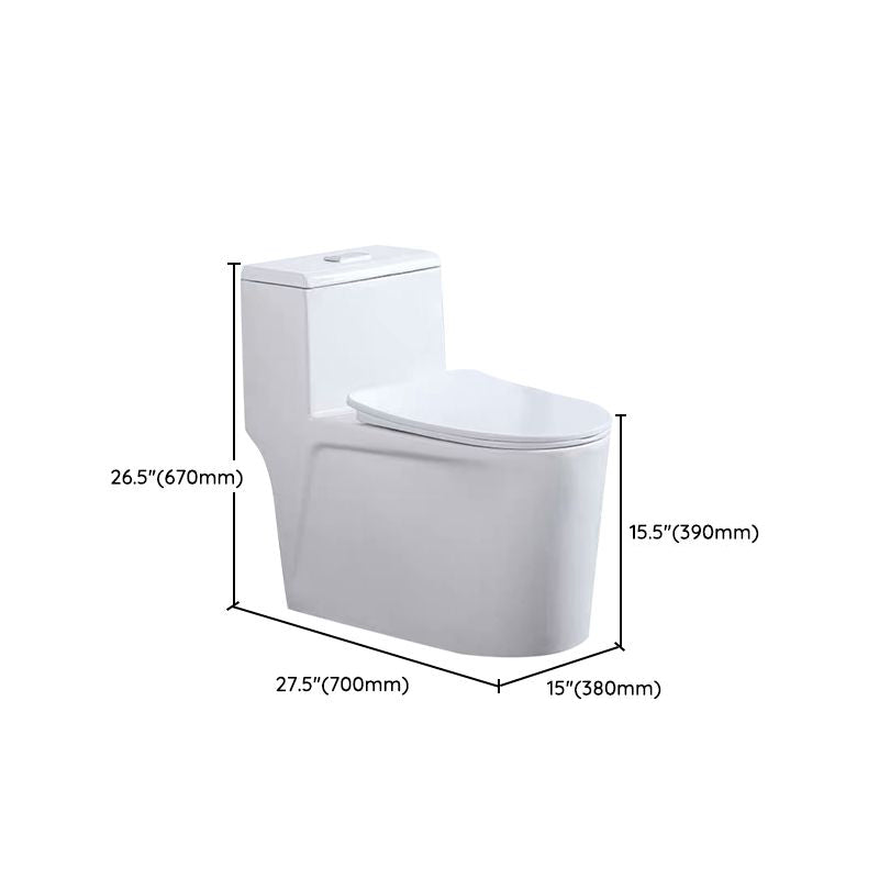 One-Piece Toilet Flush Toilet Floor Mounted UF Siphon Jet Toilet Bowl