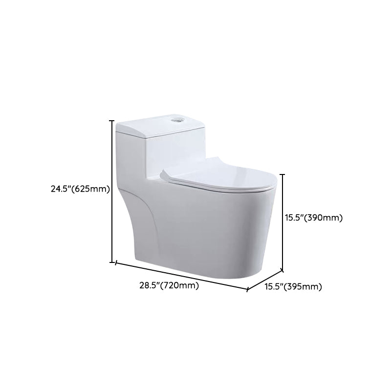 One-Piece Toilet Flush Toilet Floor Mounted UF Siphon Jet Toilet Bowl