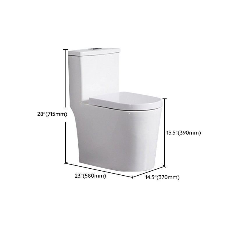 One-Piece Toilet Flush Toilet Floor Mounted UF Siphon Jet Toilet Bowl