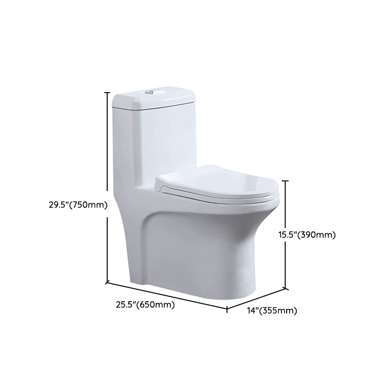 One-Piece Toilet Flush Toilet Floor Mounted UF Siphon Jet Toilet Bowl
