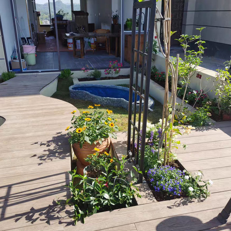 Modern Plastic Wood Laminate Scratch Resistant Laminate Plank Flooring for Outdoors