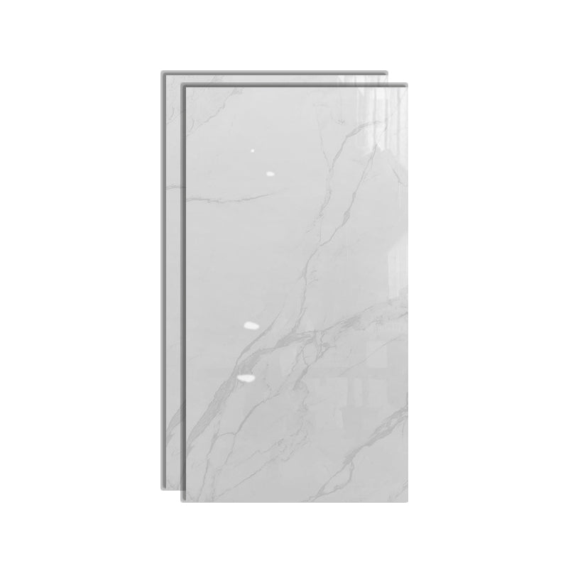 Floor Tile Marble Print Rectangle Living Room Porcelain Tile