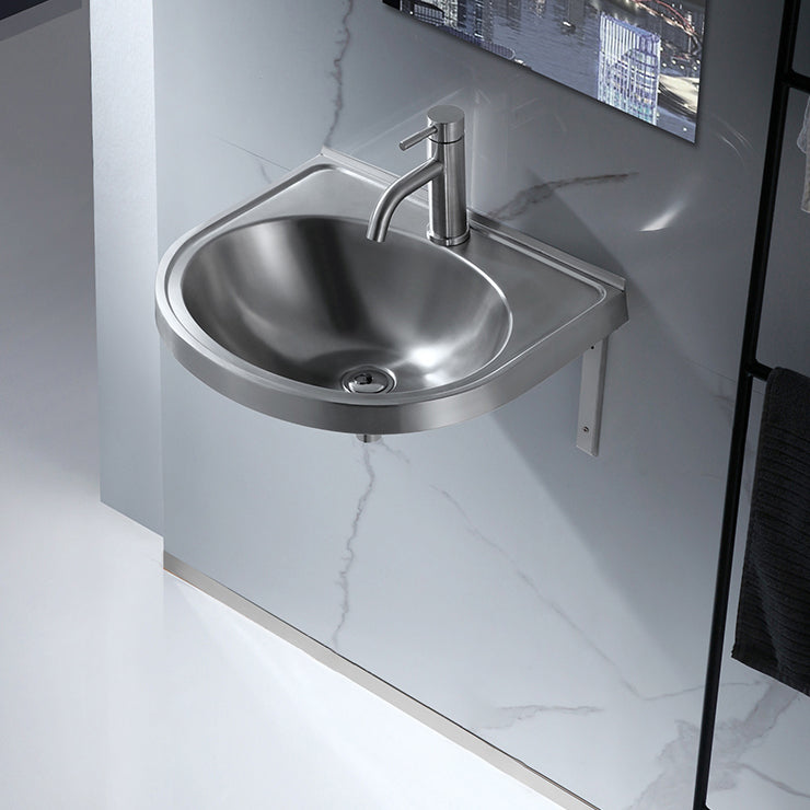 Modern Wall Mount Bathroom Sink Metal Wall Mount Bathroom Sink