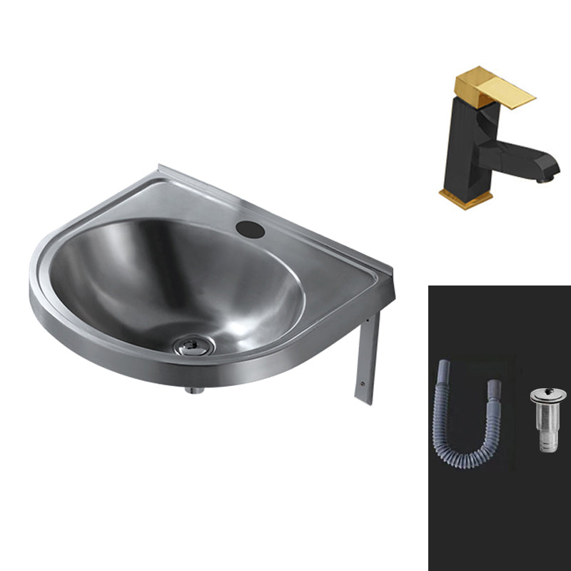 Modern Wall Mount Bathroom Sink Metal Wall Mount Bathroom Sink