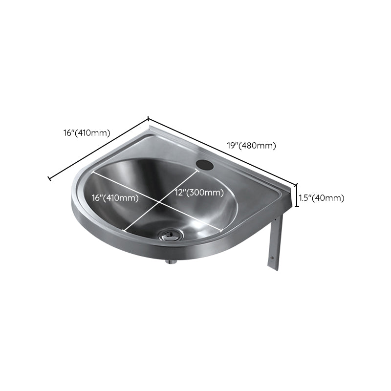 Modern Wall Mount Bathroom Sink Metal Wall Mount Bathroom Sink