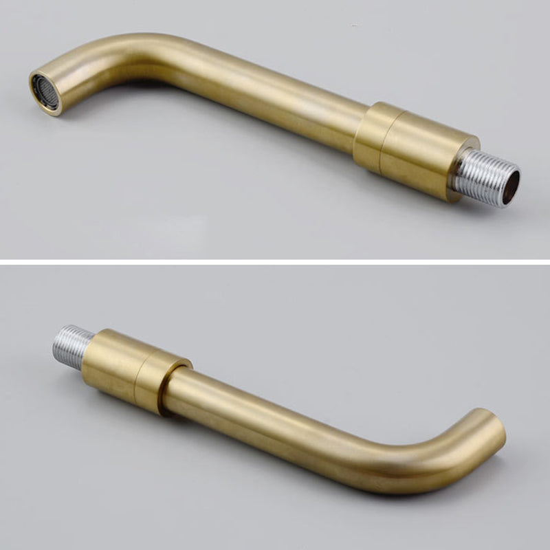 Cold and Hot Wall Mounted Bathtub Faucet Gold Finish Tub Faucet with Shower Head