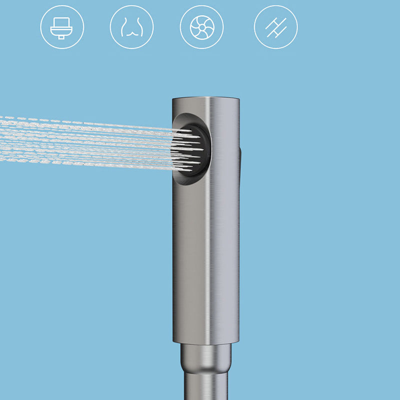 Modern Shower Set Handheld Shower Head Slide Bar Wall Mounted Shower System