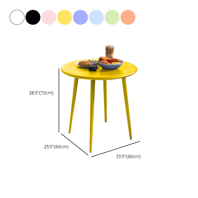 Metal Patio Table Industrial Style Outdoor Patio Dining Table