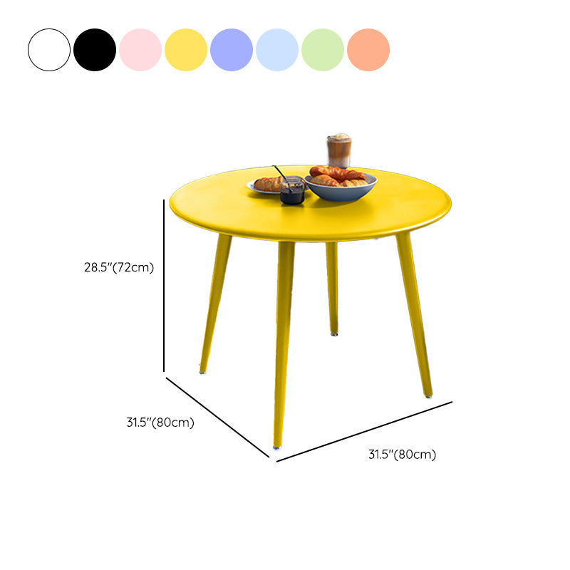 Metal Patio Table Industrial Style Outdoor Patio Dining Table