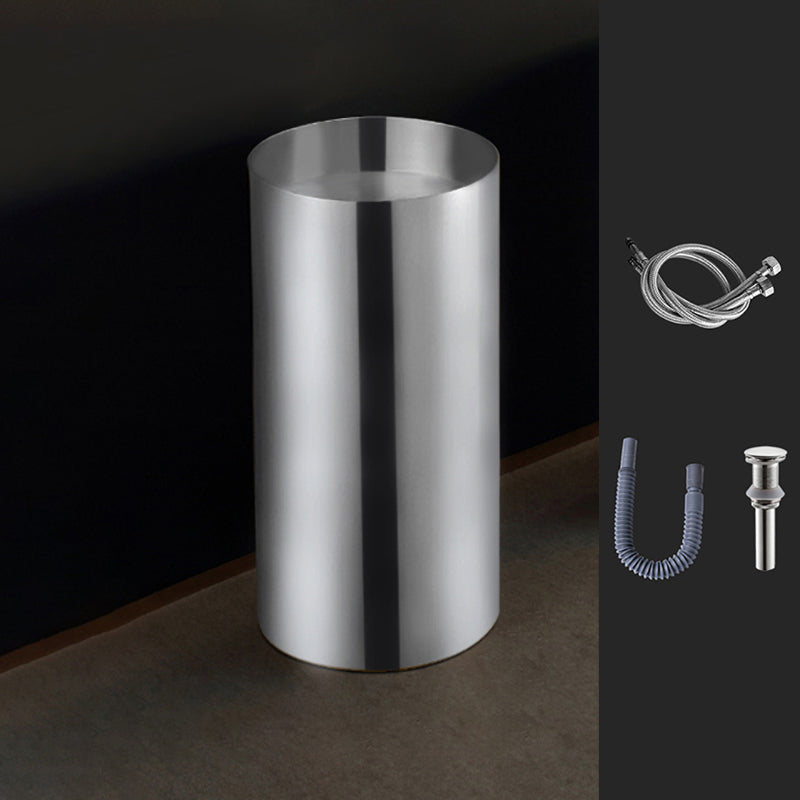 Modern Pedestal Bathroom Sink Round Pedestal Bathroom Sink with Faucet