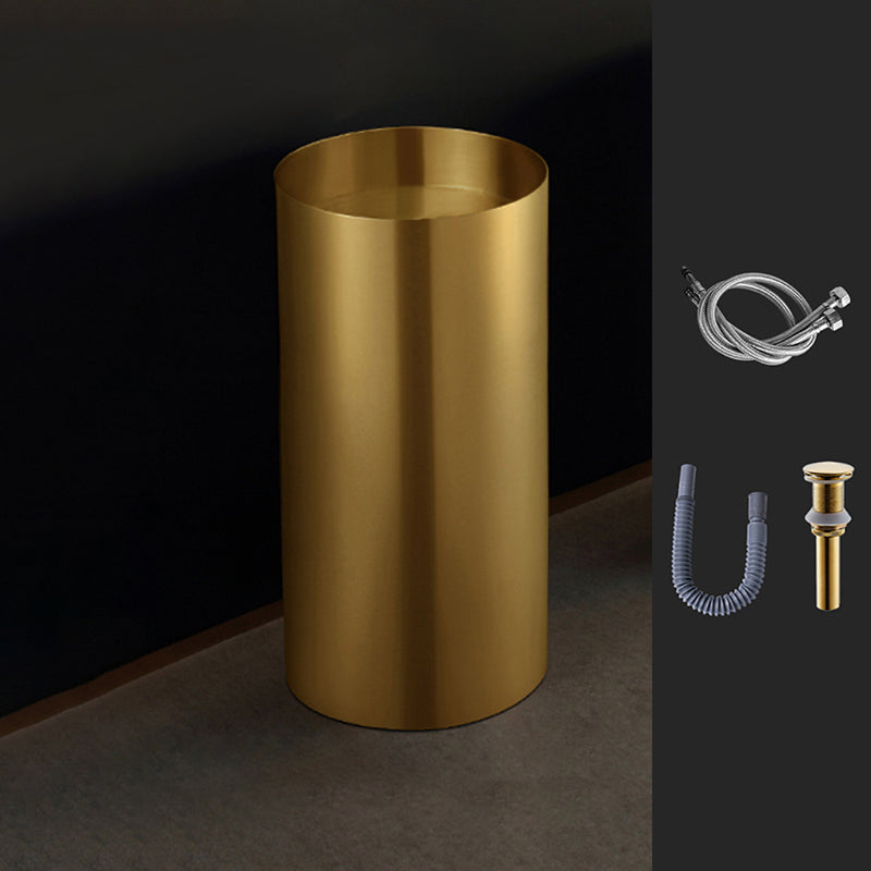 Modern Pedestal Bathroom Sink Round Pedestal Bathroom Sink with Faucet