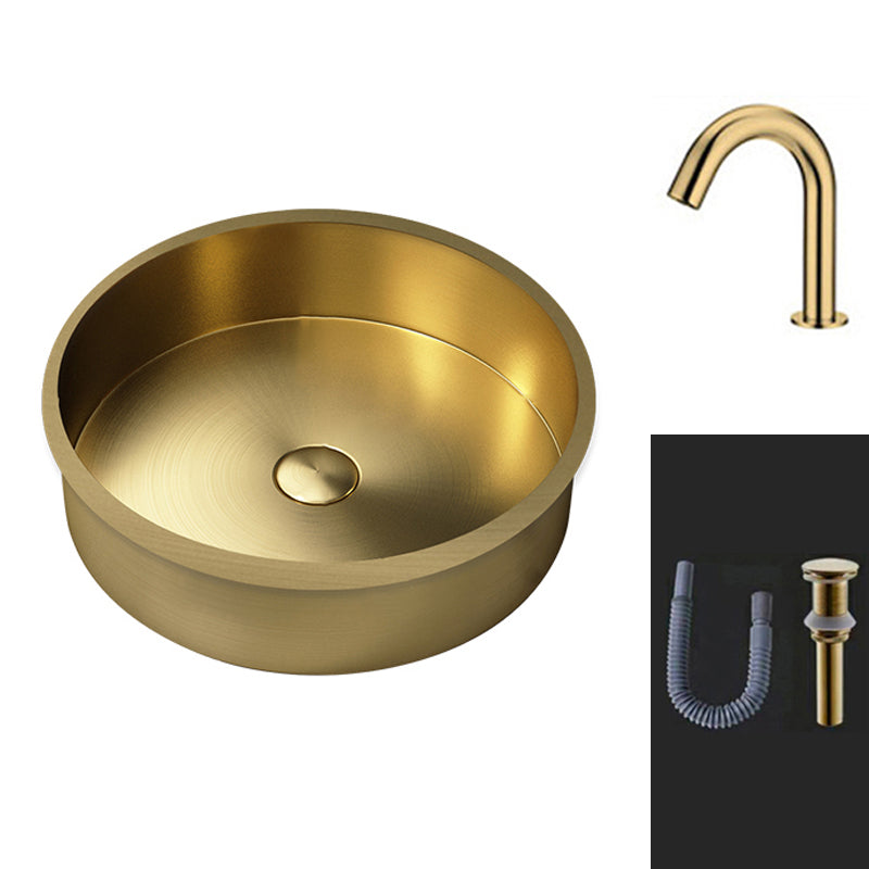 Round Bathroom Sink Modern Undermount Bathroom Sink with Faucet