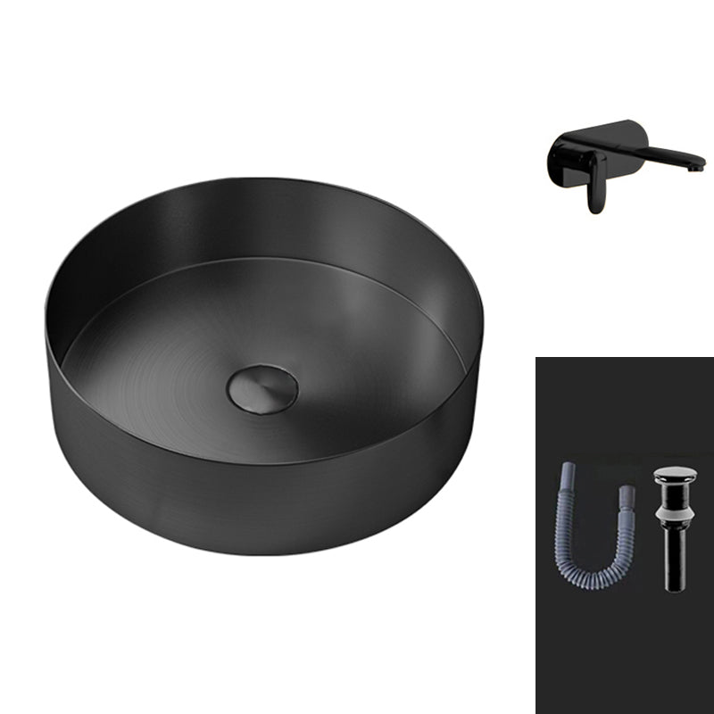 Round Vessel Bathroom Sink Modern Vessel Bathroom Sink with Faucet