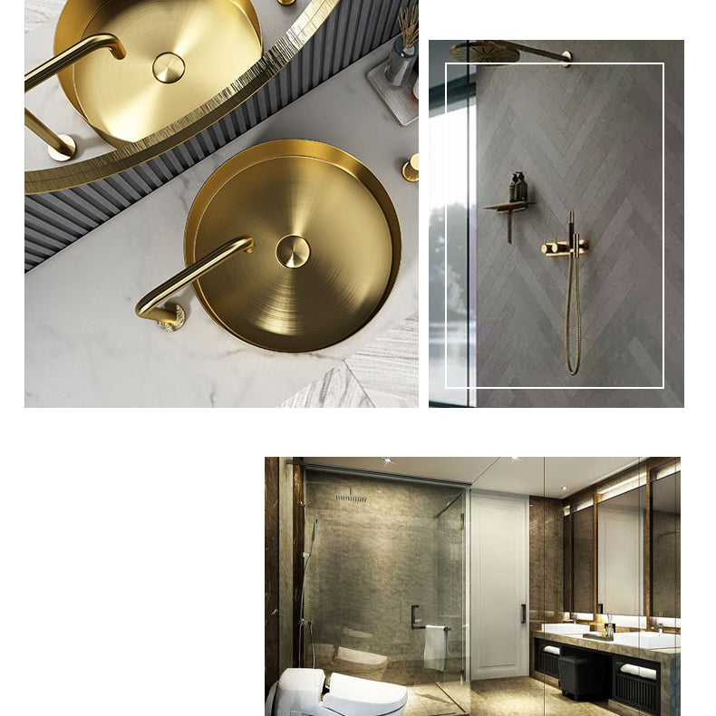 Round Vessel Bathroom Sink Modern Vessel Bathroom Sink with Faucet