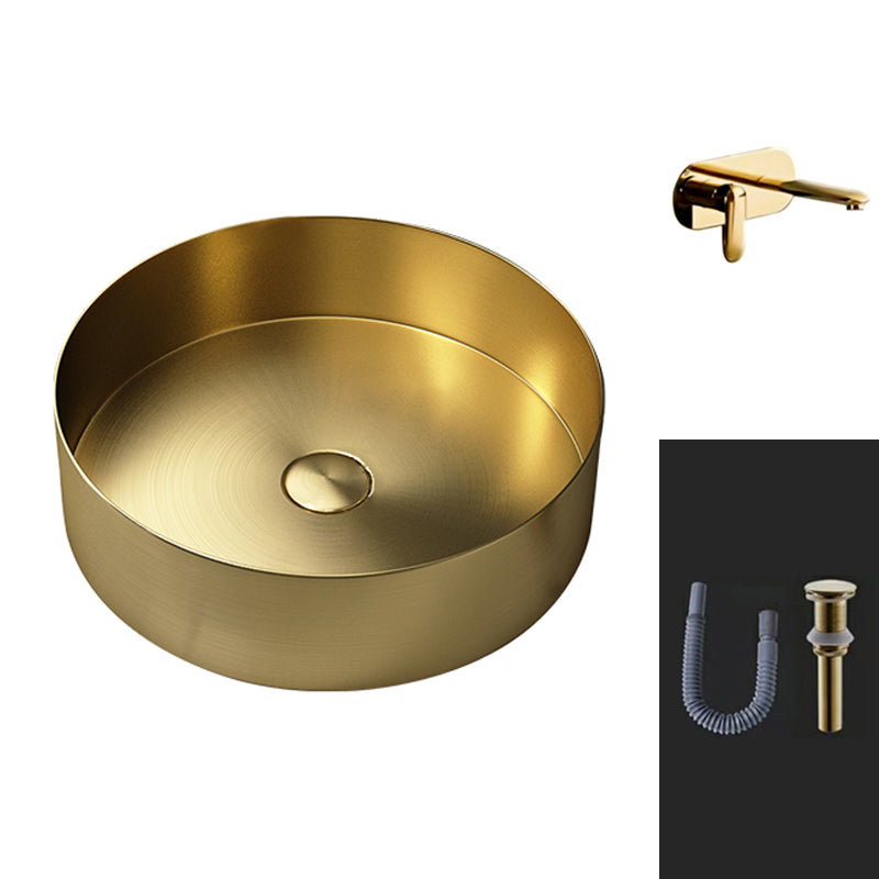 Round Vessel Bathroom Sink Modern Vessel Bathroom Sink with Faucet