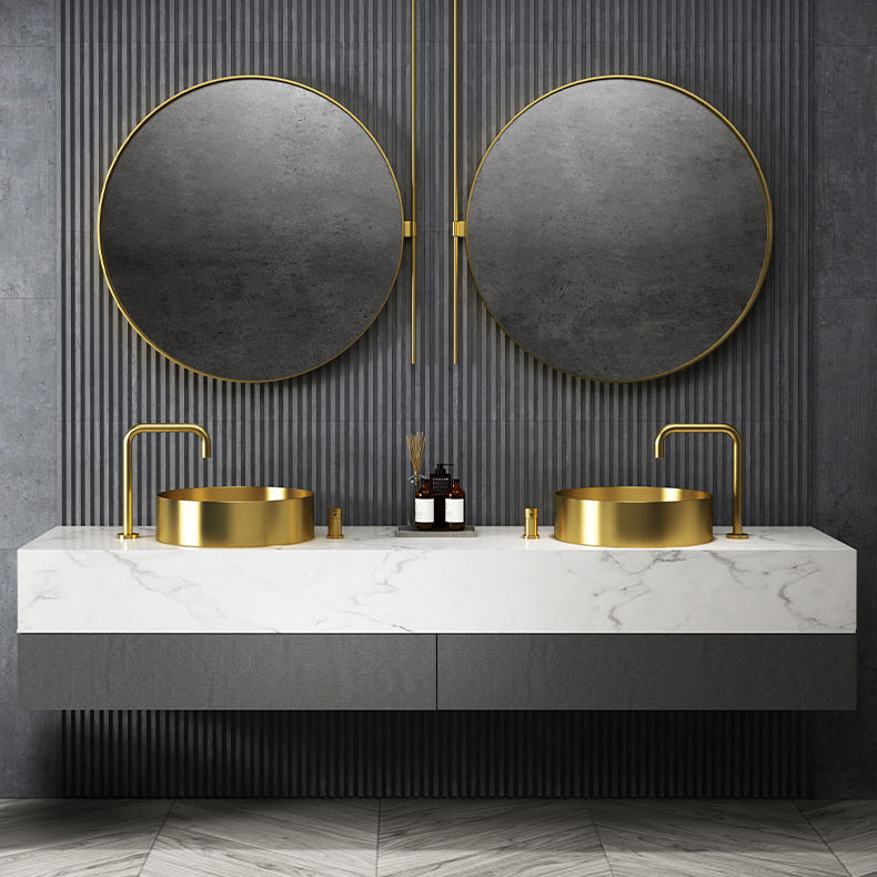 Round Vessel Bathroom Sink Modern Vessel Bathroom Sink with Faucet