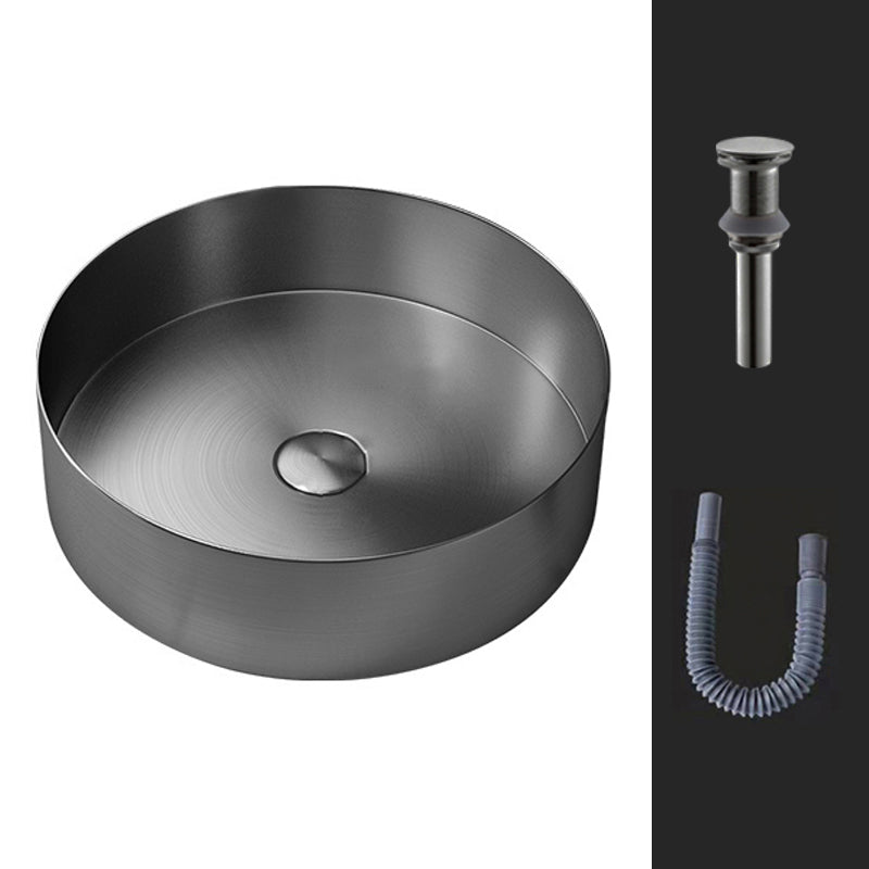 Round Vessel Bathroom Sink Modern Vessel Bathroom Sink with Faucet