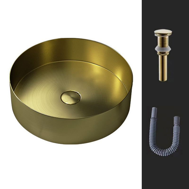 Round Vessel Bathroom Sink Modern Vessel Bathroom Sink with Faucet