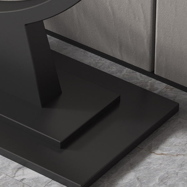 Stone Rectangle Console Table 1-shelf 31.5" Tall End Table for Hall