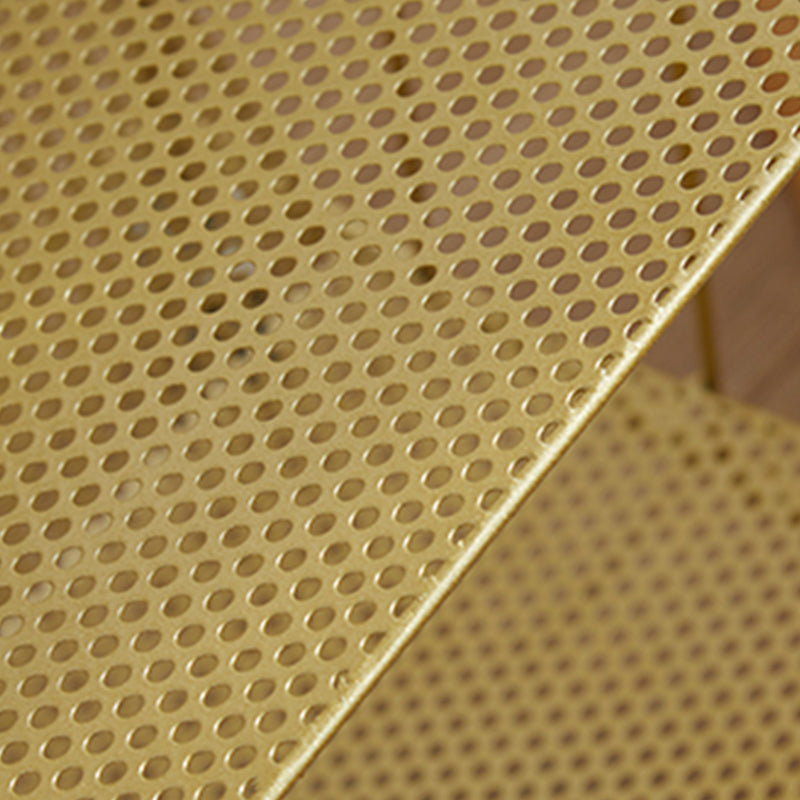 Glam Antique Finish Bookshelf Metal Etagere Shelf Bookcase with Shelves