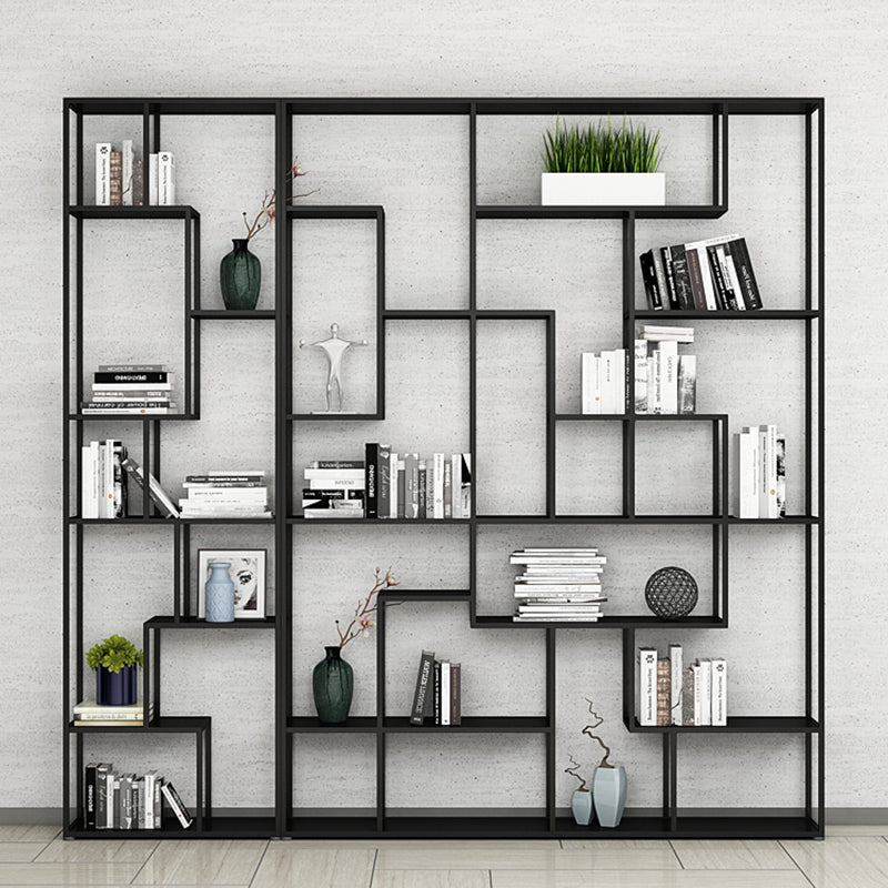 9.8" W Industrial Antique Finish Shelf Bookcase Etagere Metal Bookshelf