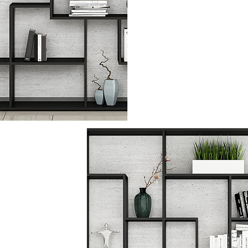 9.8" W Industrial Antique Finish Shelf Bookcase Etagere Metal Bookshelf