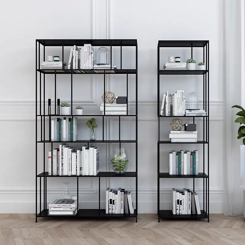 Metal Etagere Bookshelf Industrial Etagere Bookcase with 5 Shelves