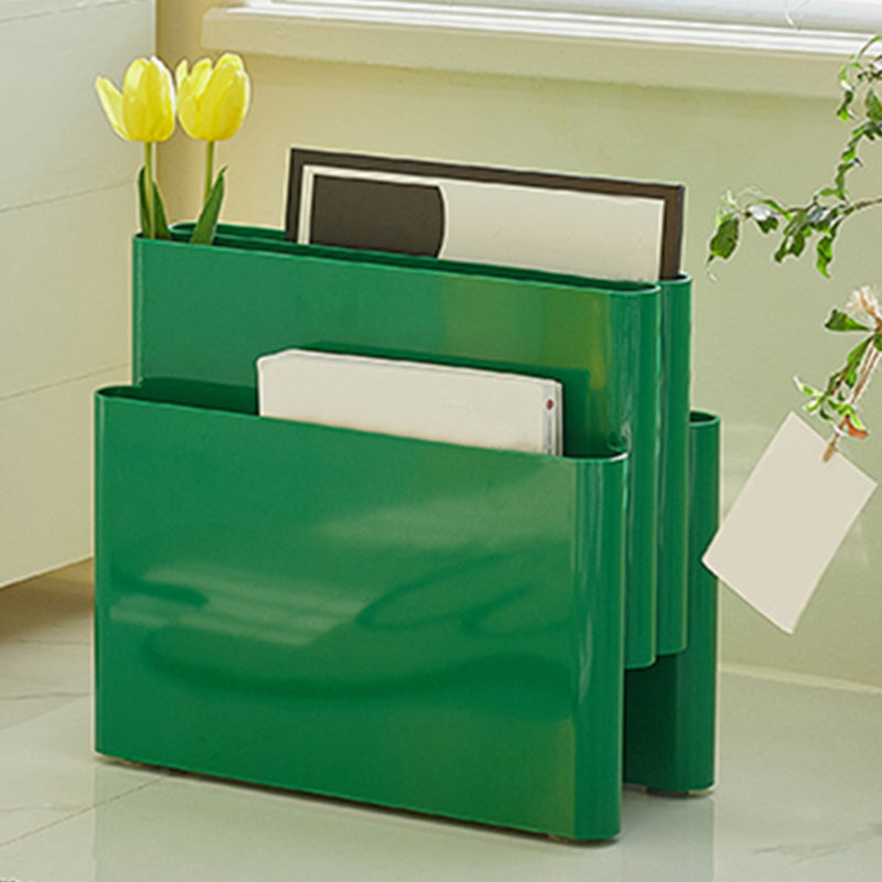 Contemporary Antique Finish Shelf Bookcase Plastic Book Shelf