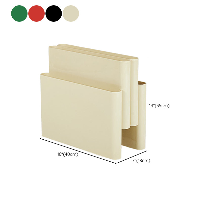 Contemporary Antique Finish Shelf Bookcase Plastic Book Shelf