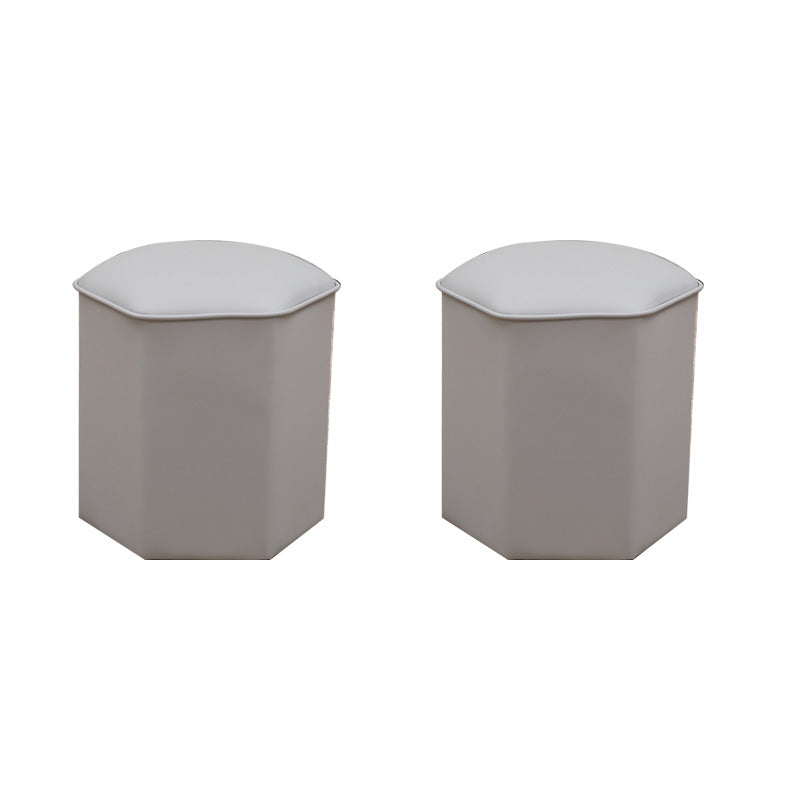 Red Modern Pouf Water Resistant Specialty Foot Stool for Living Room