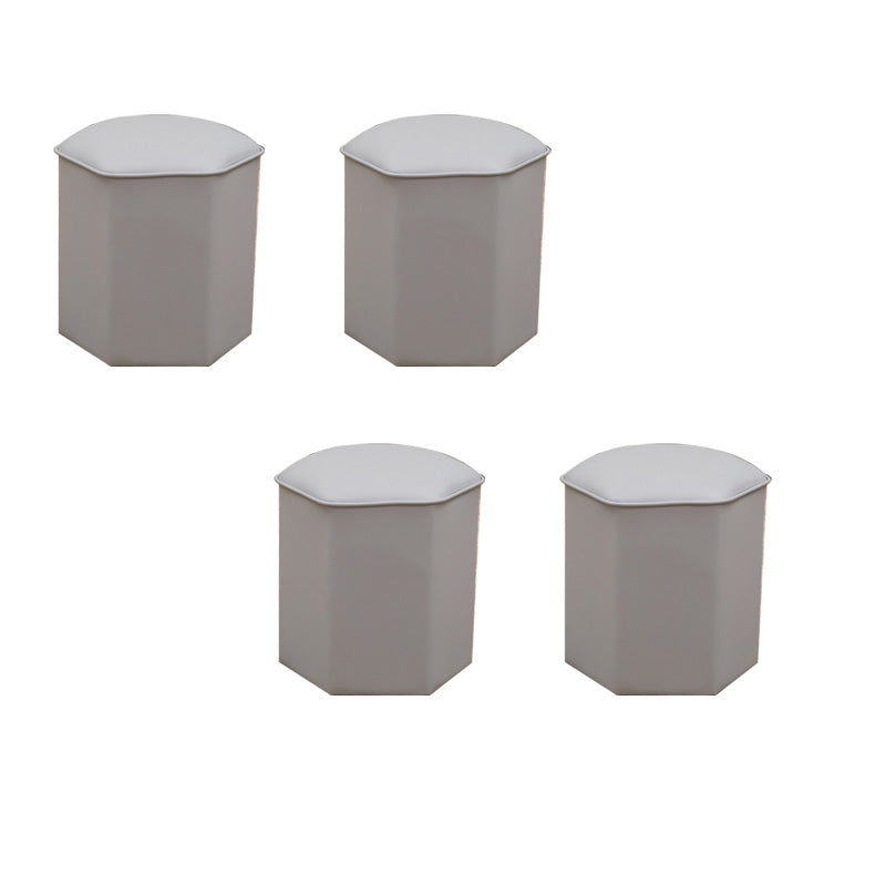 Red Modern Pouf Water Resistant Specialty Foot Stool for Living Room