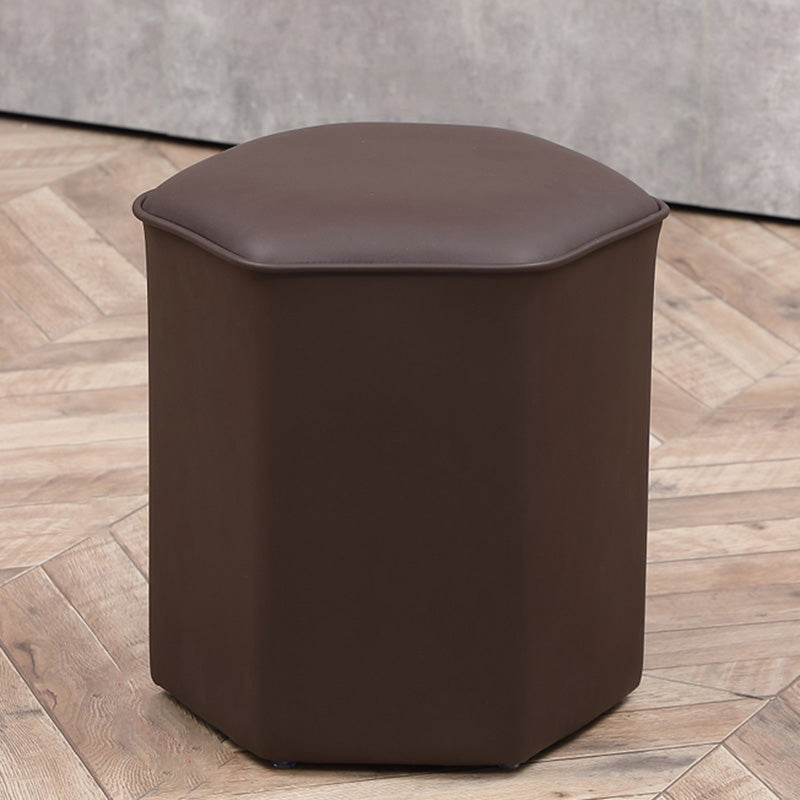 Red Modern Pouf Water Resistant Specialty Foot Stool for Living Room