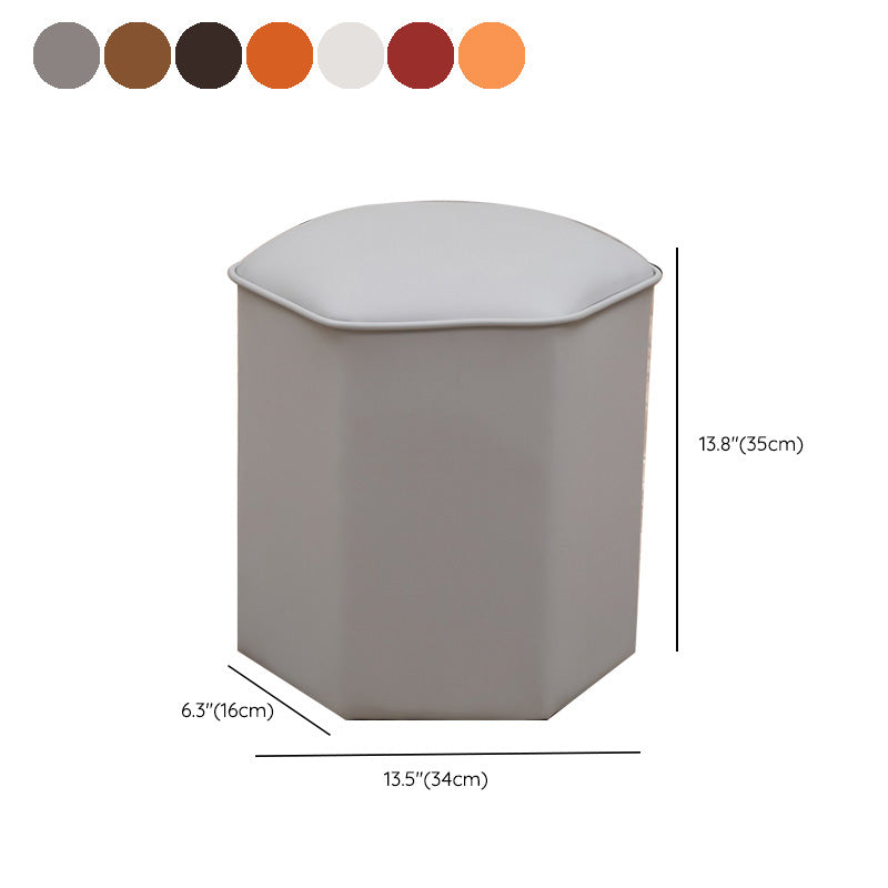 Red Modern Pouf Water Resistant Specialty Foot Stool for Living Room