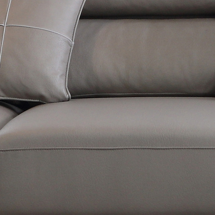 Industrial Living Room Settee Faux Leather Square Arm Cushions sofa