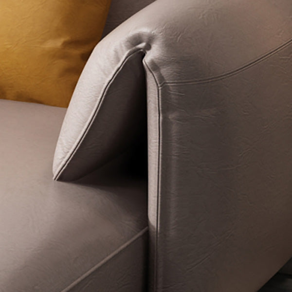 67" Wide Scandinavian Sectional Sofa Light-grey Sleeper Sectional