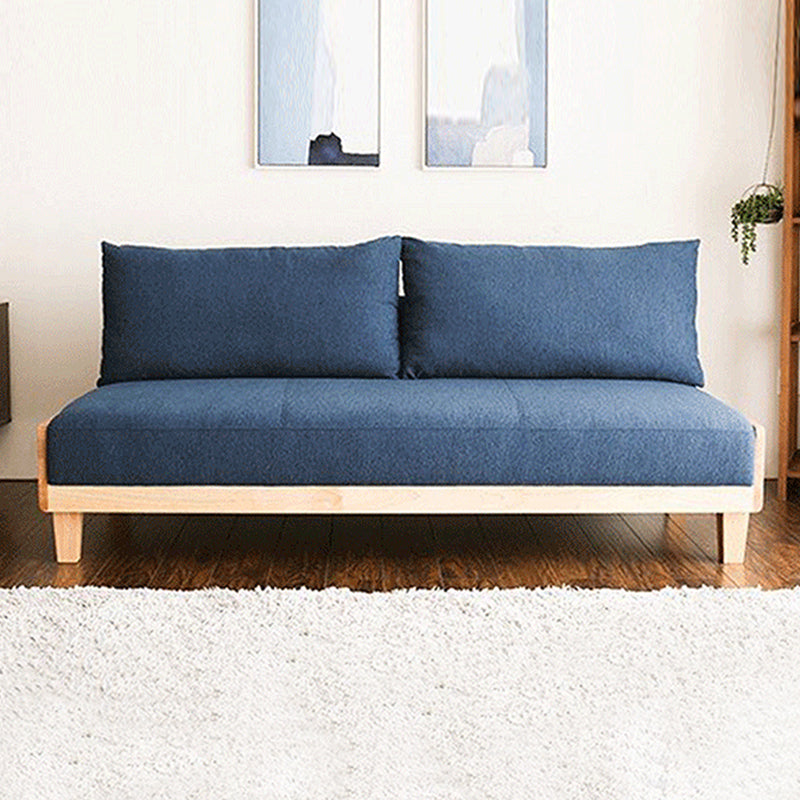 Contemporary Armless Seating with Pillows Reclining Sofa 30.7" Wide